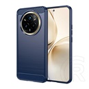 Gigapack Realme 14 Pro Plus szilikon telefonvédő (ütésállóság, légpárnás sarok, szálcsiszolt, karbon minta) sötétkék