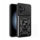 Gigapack Realme C53 defender telefonvédő (közepesen ütésálló, szilikon belső, telefontartó gyűrű, kamera védelem) fekete