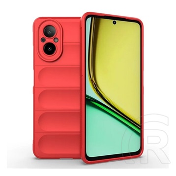 Gigapack Realme C67 4G szilikon telefonvédő (ütésállóság, kameravédő, 3d) piros