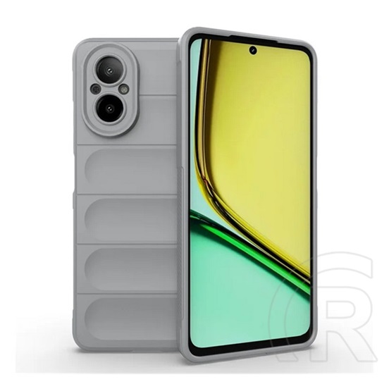 Gigapack Realme C67 4G szilikon telefonvédő (ütésállóság, kameravédő, 3d) világosszürke