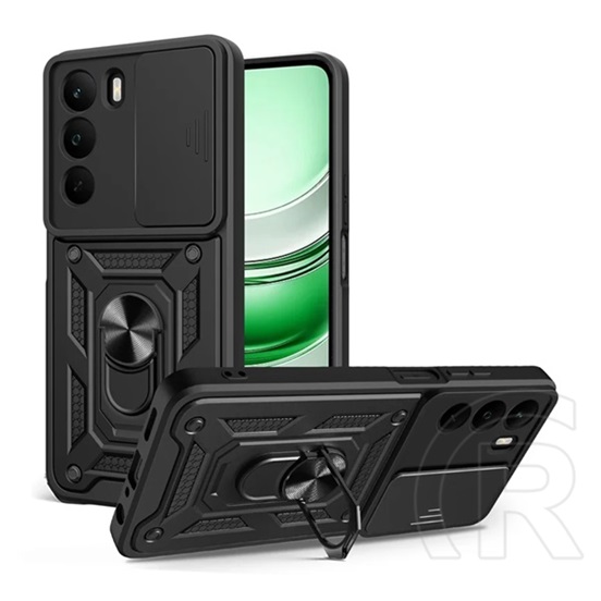 Gigapack Realme C71 4G defender szilikon telefonvédő (ütésállóság, tartógyűrű, kameravédő) fekete