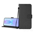 Gigapack Realme Note 70T tok álló, bőr hatású (flip, oldalra nyíló, asztali tartó, rombusz + kézpánt) fekete