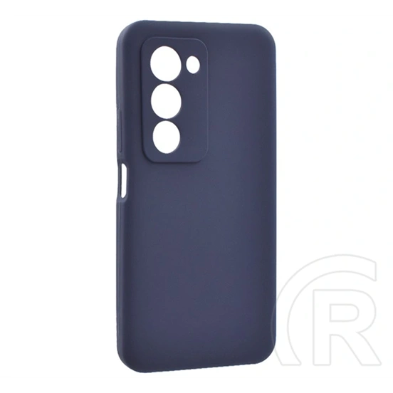 Gigapack Redmi 15 5G szilikon telefonvédő (matt, mikrofiber plüss karcolásmentesítő belső, prémium) sötétkék