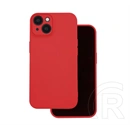 Gigapack Redmi 17 5G szilikon telefonvédő (matt, mikrofiber plüss karcolásmentesítő belső, prémium) piros