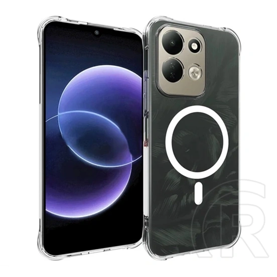 Gigapack Redmi 17 5G szilikon telefonvédő (ütésállóság, légpárnás sarok, magsafe) átlátszó
