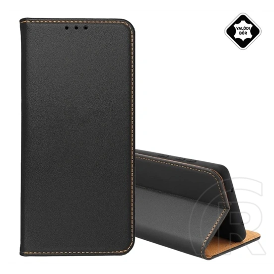 Gigapack Redmi Note 14 Pro Plus 5G tok álló, valódi bőr (flip, oldalra nyíló, asztali tartó) fekete