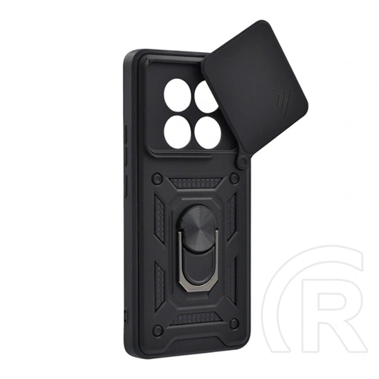 Gigapack Redmi Note 15 4G defender szilikon telefonvédő (ütésállóság, tartógyűrű, kameravédő) fekete