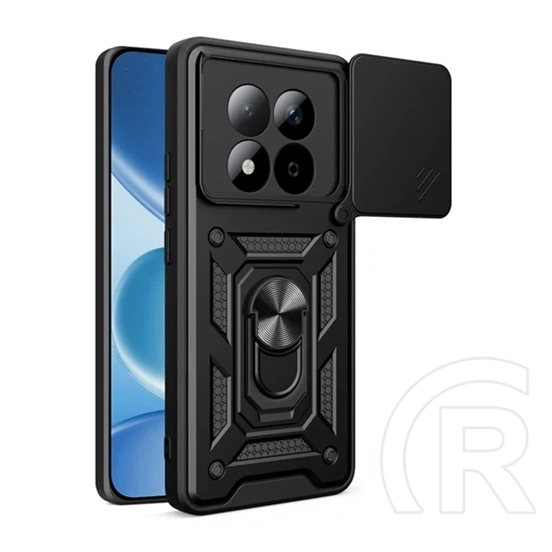 Gigapack Redmi Note 15 Pro 4G defender szilikon telefonvédő (ütésállóság, tartógyűrű, kameravédő) fekete