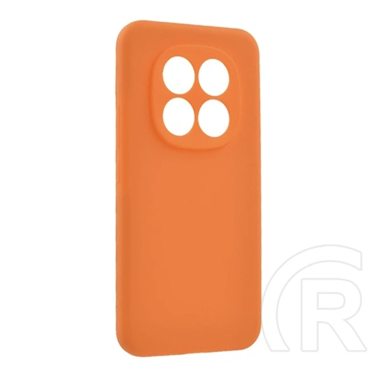 Gigapack Redmi Note 15 Pro 5G szilikon telefonvédő (matt, plüss karcolásmentesítő belső, prémium) narancssárga