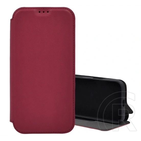 Gigapack Redmi Note 15 Pro 5G tok álló, bőr hatású (flip, oldalra nyíló, asztali tartó, mikrofiber plüss belső) piros