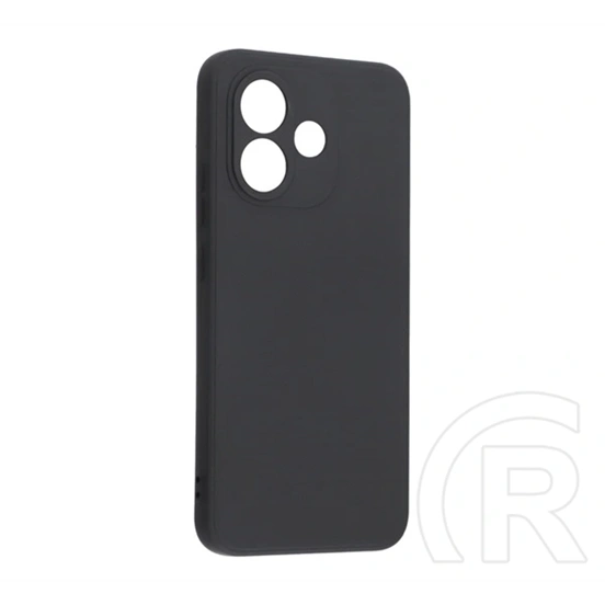 Gigapack Redmi Note 17 4G szilikon telefonvédő (matt, mikrofiber plüss karcolásmentesítő belső, prémium) fekete