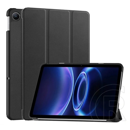 Gigapack Redmi Pad 2 9.7 tok álló, bőr hatású (aktív flip, oldalra nyíló, trifold, asztali tartó) fekete