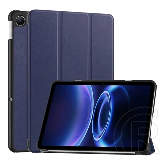 Gigapack Redmi Pad 2 9.7 tok álló, bőr hatású (aktív flip, oldalra nyíló, trifold, asztali tartó) sötétkék