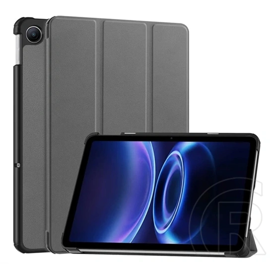 Gigapack Redmi Pad 2 9.7 tok álló, bőr hatású (aktív flip, oldalra nyíló, trifold, asztali tartó) sötétszürke