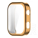 Gigapack Redmi Watch 6 NFC szilikon keret (bumper, ütésállóság + kijelzővédő üveg) rozéarany