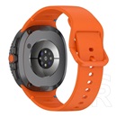 Gigapack SamsungGalaxy Watch 8 eSIM 44mm (SM-L335)  pótszíj (egyedi méret, l méret, szilikon, állítható) narancssárga
