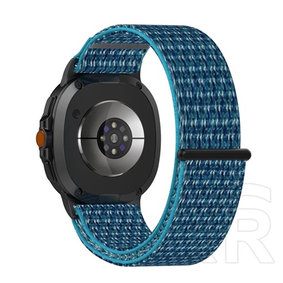 Gigapack SamsungGalaxy Watch 8 eSIM 44mm (SM-L335)  pótszíj (egyedi méret, nylon, tépőzáras, légáteresztő) sötétkék