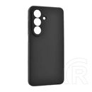 Gigapack Samsung A17 5G szilikon telefonvédő (matt, mikrofiber plüss karcolásmentesítő belső, prémium) fekete
