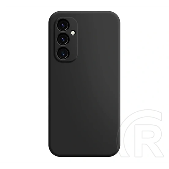 Gigapack Samsung A26 5G szilikon telefonvédő (matt, mikrofiber plüss karcolásmentesítő belső, prémium) fekete