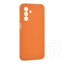 Gigapack Samsung A26 5G szilikon telefonvédő (matt, mikrofiber plüss karcolásmentesítő belső, prémium) narancssárga
