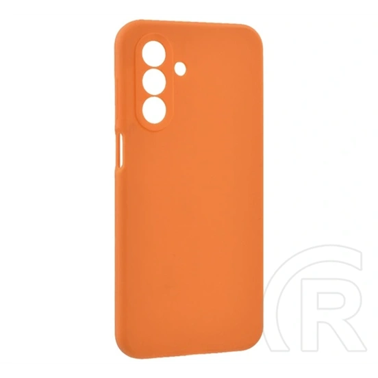 Gigapack Samsung A26 5G szilikon telefonvédő (matt, mikrofiber plüss karcolásmentesítő belső, prémium) narancssárga