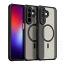 Gigapack Samsung A27 5G szilikon telefonvédő (ütésállóság, matt, műanyag hátlap, kameravédő, magsafe) fekete