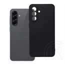 Gigapack Samsung A36 5G szilikon telefonvédő (matt, mikrofiber plüss karcolásmentesítő belső, prémium) fekete