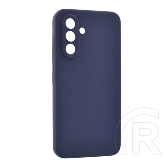 Gigapack Samsung A36 5G szilikon telefonvédő (matt, mikrofiber plüss karcolásmentesítő belső, prémium) sötétkék