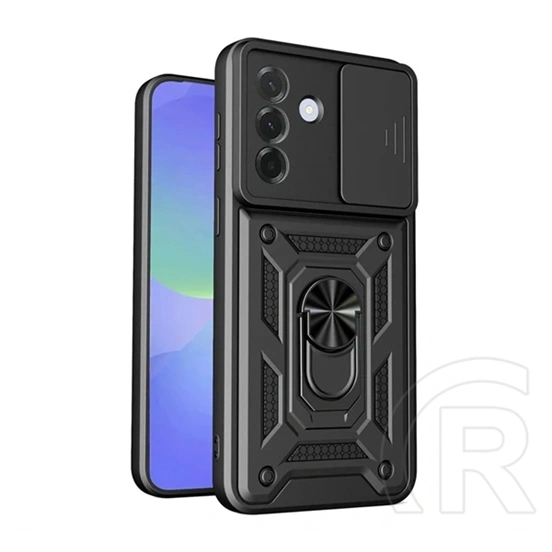 Gigapack Samsung A37 5G defender szilikon telefonvédő (ütésállóság, tartógyűrű, kameravédő) fekete