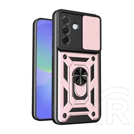 Gigapack Samsung A37 5G defender szilikon telefonvédő (ütésállóság, tartógyűrű, kameravédő) rozéarany