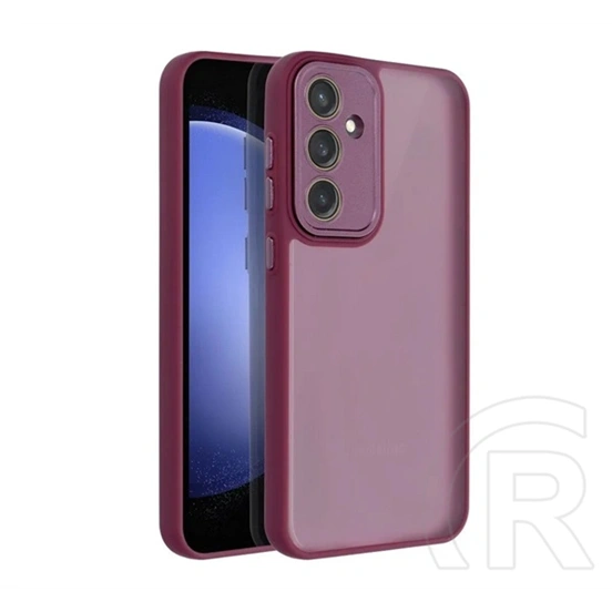 Gigapack Samsung A37 5G szilikon telefonvédő (ütésállóság, akril hátlap, kameravédő) lila