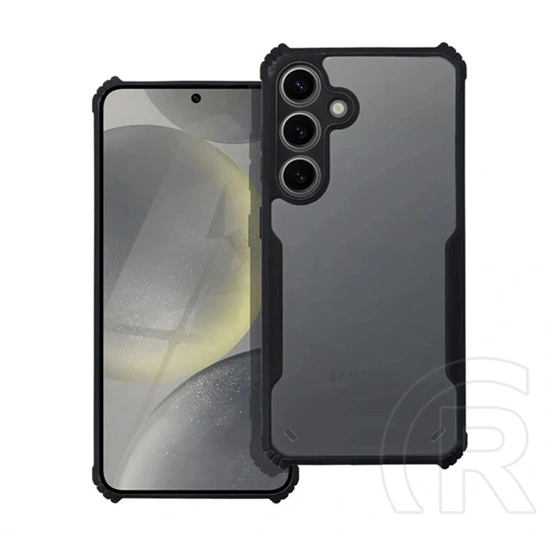 Gigapack Samsung A37 5G szilikon telefonvédő (ütésállóság, légpárnás sarok, akril hátlap, kameravédő) fekete