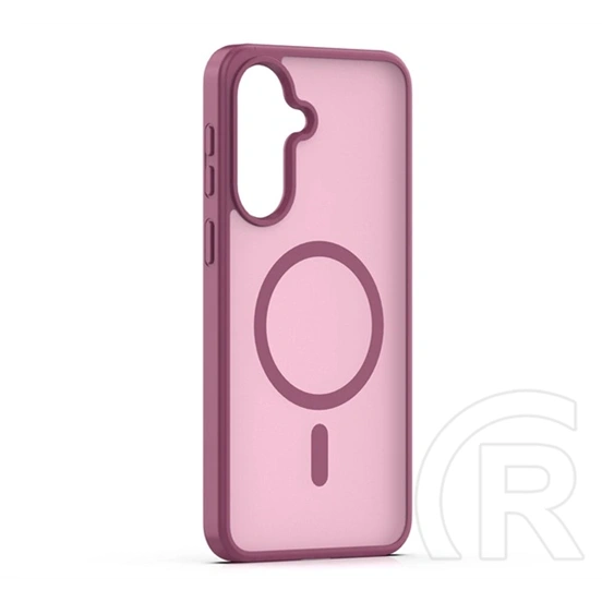 Gigapack Samsung A37 5G szilikon telefonvédő (ütésállóság, matt, műanyag hátlap, kameravédő, magsafe) bordó