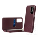 Gigapack Samsung A37 5G tok álló (aktív flip, oldalra nyíló, smart view cover) bordó