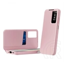 Gigapack Samsung A37 5G tok álló (aktív flip, oldalra nyíló, smart view cover) rózsaszín