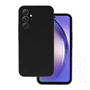 Gigapack Samsung A55 5G szilikon telefonvédő (matt, mikrofiber plüss karcolásmentesítő belső, prémium) fekete