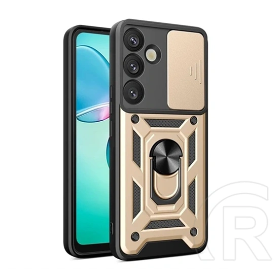 Gigapack Samsung A57 5G defender szilikon telefonvédő (ütésállóság, tartógyűrű, kameravédő) arany