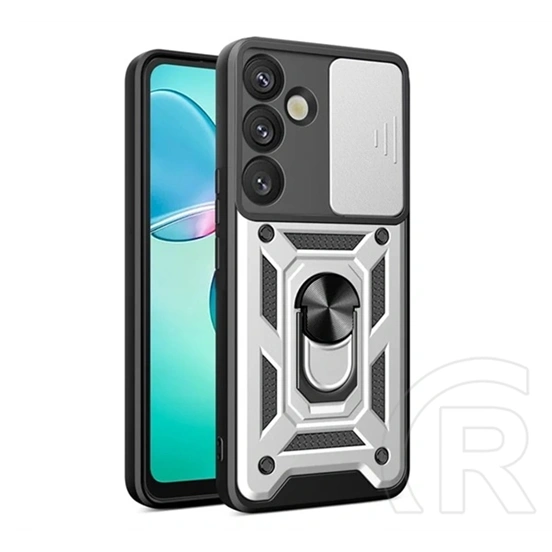 Gigapack Samsung A57 5G defender szilikon telefonvédő (ütésállóság, tartógyűrű, kameravédő) ezüst