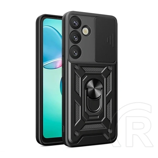 Gigapack Samsung A57 5G defender szilikon telefonvédő (ütésállóság, tartógyűrű, kameravédő) fekete