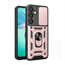 Gigapack Samsung A57 5G defender szilikon telefonvédő (ütésállóság, tartógyűrű, kameravédő) rozéarany