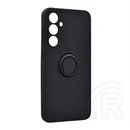 Gigapack Samsung A57 5G szilikon telefonvédő (tartógyűrű, mikrofiber plüss belső, mágneses, kameravédő) fekete