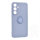 Gigapack Samsung A57 5G szilikon telefonvédő (tartógyűrű, mikrofiber plüss belső, mágneses, kameravédő) lila