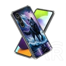 Gigapack Samsung A57 5G szilikon telefonvédő (ultravékony, kameravédő, farkas minta) fekete