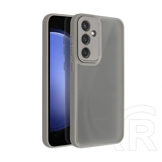Gigapack Samsung A57 5G szilikon telefonvédő (ütésállóság, akril hátlap, kameravédő) világosszürke