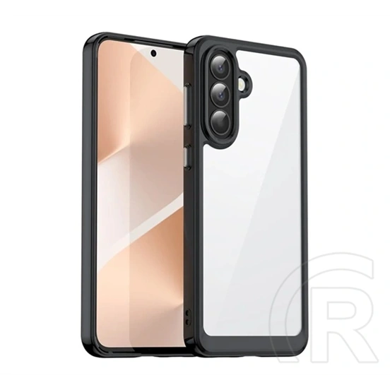 Gigapack Samsung A57 5G szilikon telefonvédő (ütésállóság, átlátszó hátlap) fekete