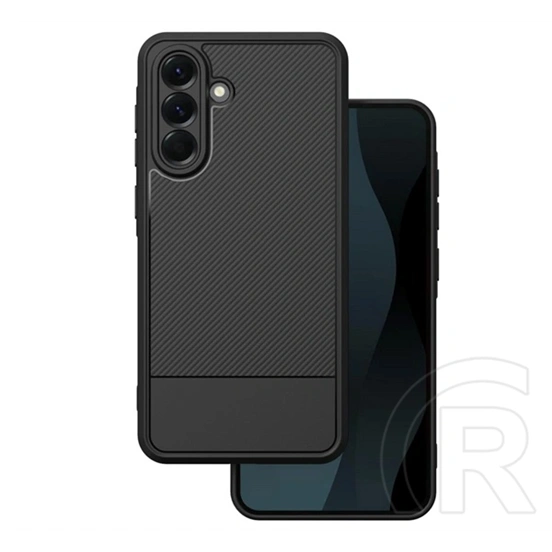 Gigapack Samsung A57 5G szilikon telefonvédő (ütésállóság, kameravédő, karbon minta) fekete