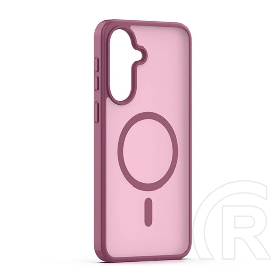 Gigapack Samsung A57 5G szilikon telefonvédő (ütésállóság, matt, műanyag hátlap, kameravédő, magsafe) bordó