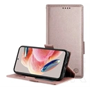 Gigapack Samsung A57 5G tok álló, bőr hatású (flip, oldalra nyíló, asztali tartó, bankkártya tartó) rozéarany