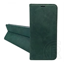 Gigapack Samsung A57 5G tok álló, bőr hatású (flip, oldalra nyíló, asztali tartó, kártyazseb, prémium) sötétzöld