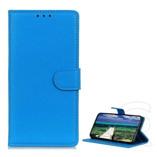 Gigapack Samsung A57 5G tok álló, bőr hatású (flip, oldalra nyíló, asztali tartó, prémium) világoskék